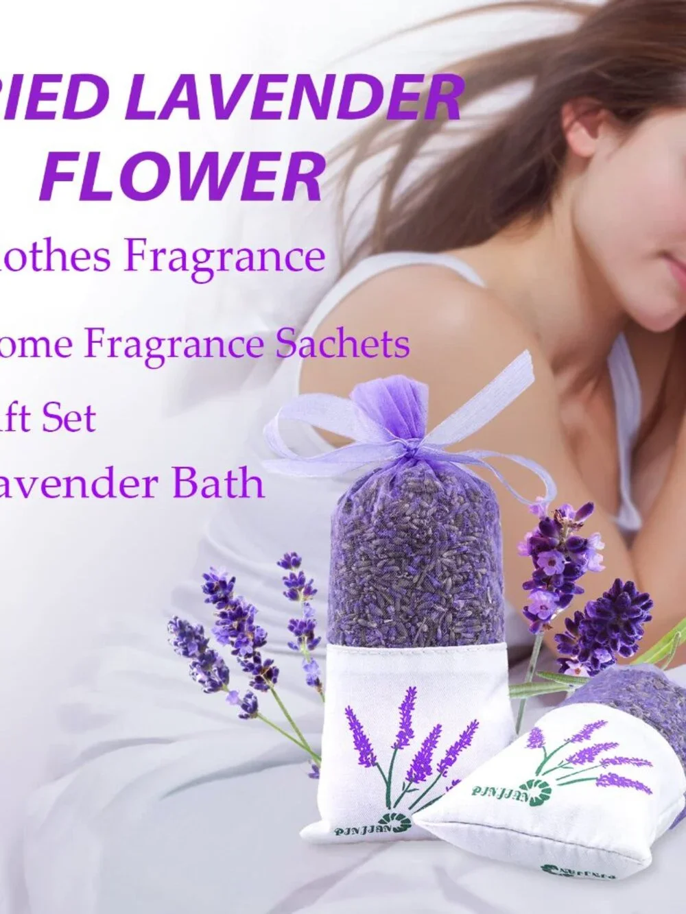 8 Packs French Lavender Sachets for Drawers and Closets Fresh Scents, Home Fragr